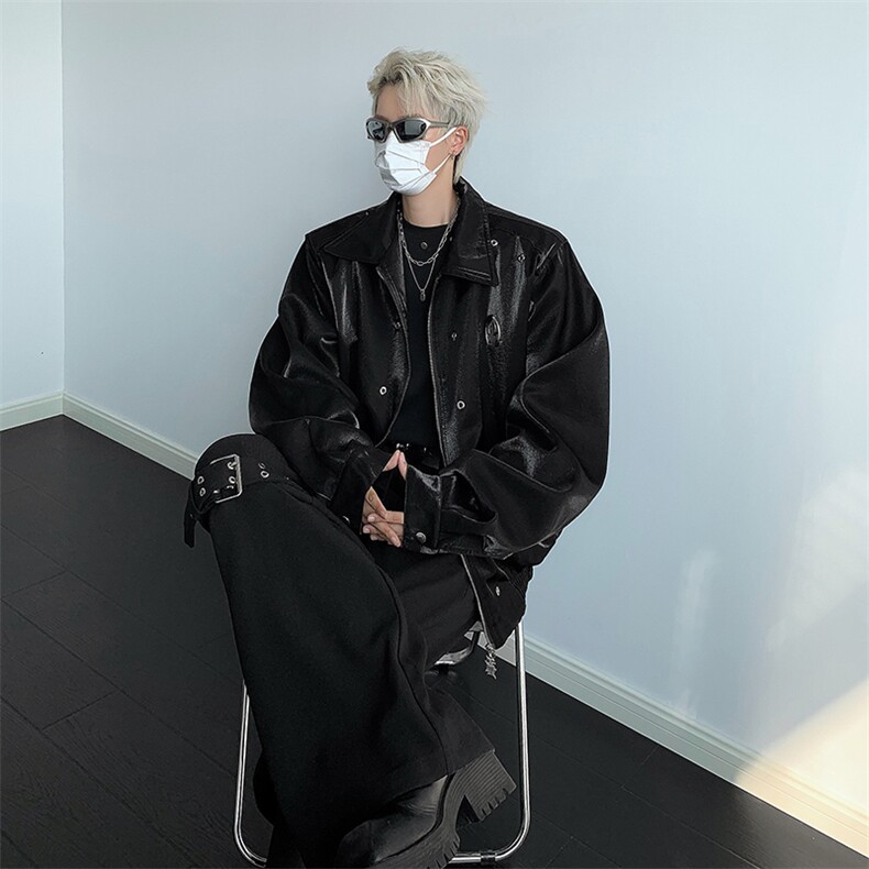 Wt30-P65美式街头潮牌短款垫肩夹克,男装夹克,星座1501-1