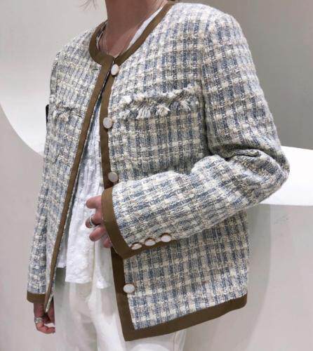 气质重工小香风淑女现货，女装，EVE