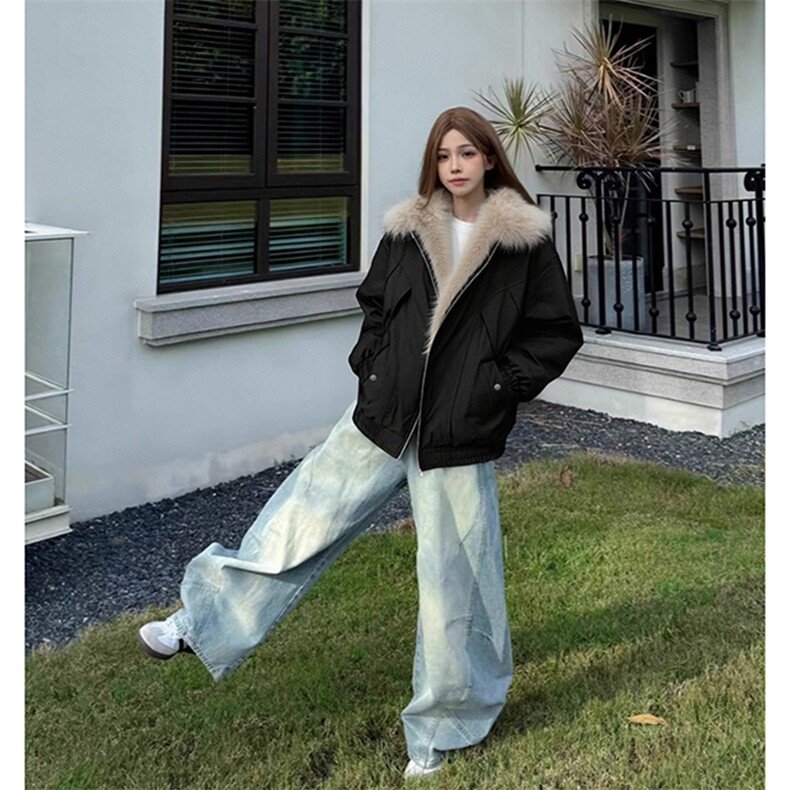 秋冬新品A2332P105-座山雕加绒外套男美式工装夹克棉服,男装夹克,电商B241