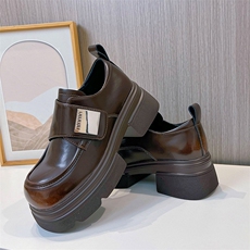 新款真皮乐福鞋女2024春季英伦风小皮鞋女日系JK复古单鞋百搭女鞋，女鞋小皮鞋，电商A223