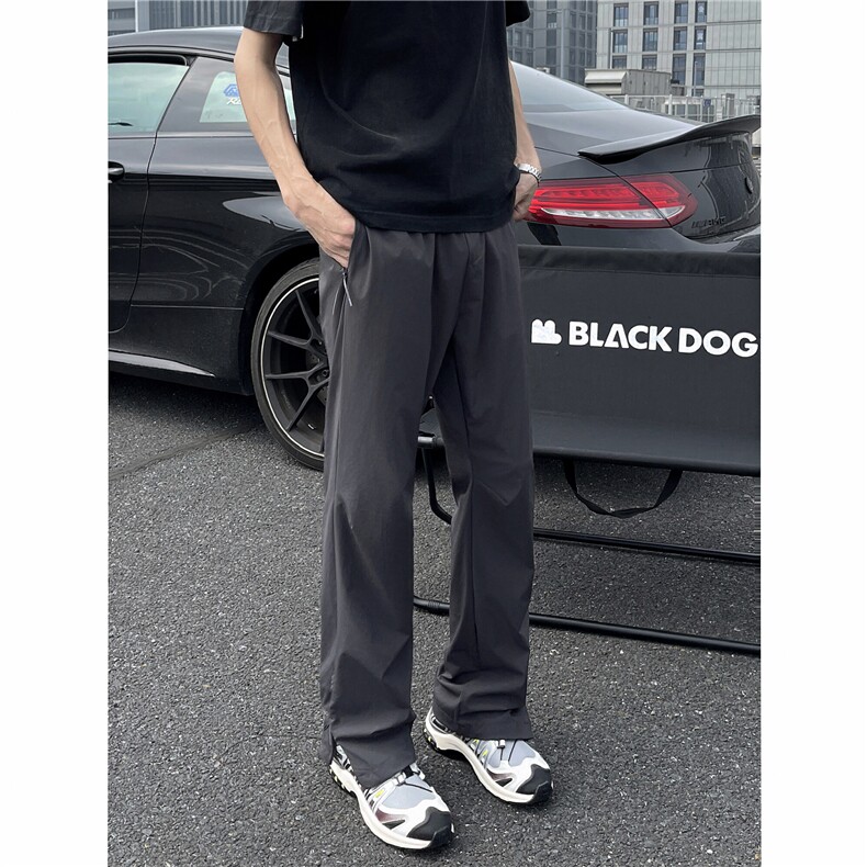 机能拉链户外运动显瘦速干休闲裤，A061-AX01327-特P35-模特图,男装休闲裤,电商A061