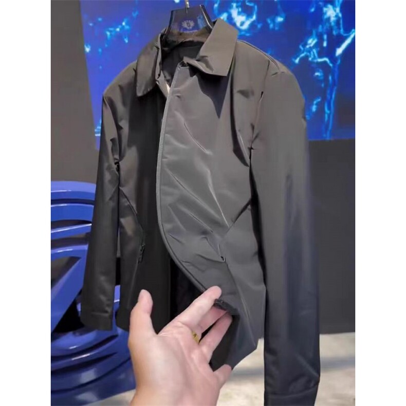 (网图)翻领夹克外套棉服百搭高级感舒适轻奢外套313B-JK5623-P100,男装夹克,星座313B