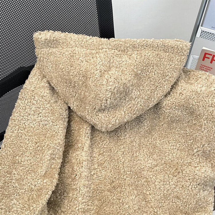 双面穿座山雕毛毛外套女冬季加厚保暖毛领棉服夹克潮流简约,男装夹克,星座218-8