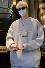 高质量！秋冬季半高领毛衣男士加绒加厚线衣男针织衫男DMY547-P38，男装针织衫/毛衣，电商B371