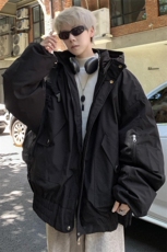 棉服男2025新款宽松休闲加厚保暖棉衣外套M9066P110控158起，男装棉衣，电商A157