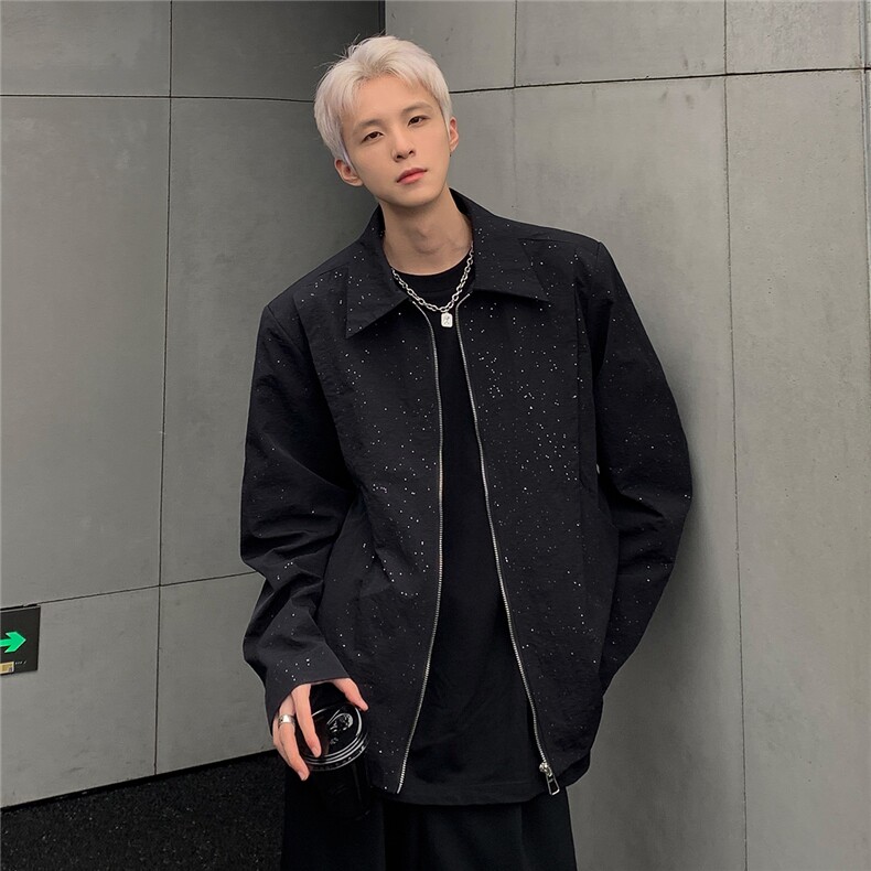 秋季新款满天星立领夹克外套男网红外套潮JK102-P98,男装夹克,电商C307