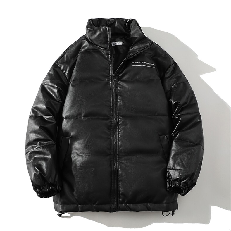 立领皮棉衣男加厚印花潮流情侣款棉服冬季棉袄子A266-PY2101-P80,男装棉衣,电商A266