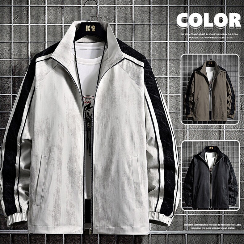 现货8510-P75大码控108春季大码户外立领夹克外套，男装夹克，星座209