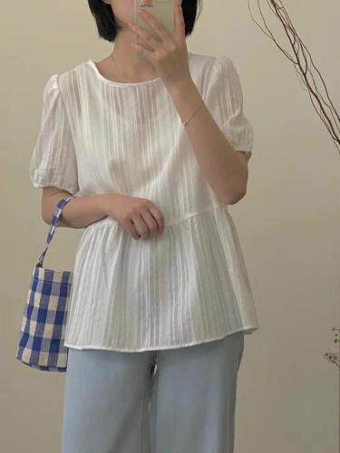 夏季新款韩系百搭纯色上衣，女装，Here Bella(5F)