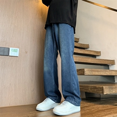 美式ins高街牛仔裤男生vibe复古百搭休闲长裤N06139-P43，男装牛仔裤，星座308B-1