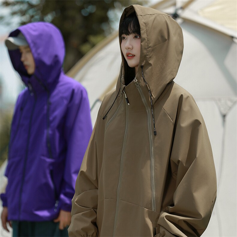 Cityboy情侣时尚连帽冲锋衣外套夹克团体班服,男装夹克,星座301D-5(原星座1415）