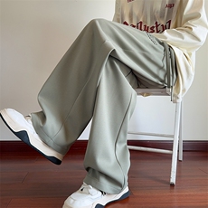 供抖音现货主推男字母运动百搭阔腿卫裤X416B-1-KL929-特p35限59，男装休闲裤，星座416B-1