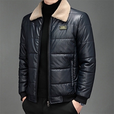 抖音直播新款棉衣男商务风棉服羊羔绒皮棉衣休闲皮衣PY989-P85，男装棉衣，星座1207-1