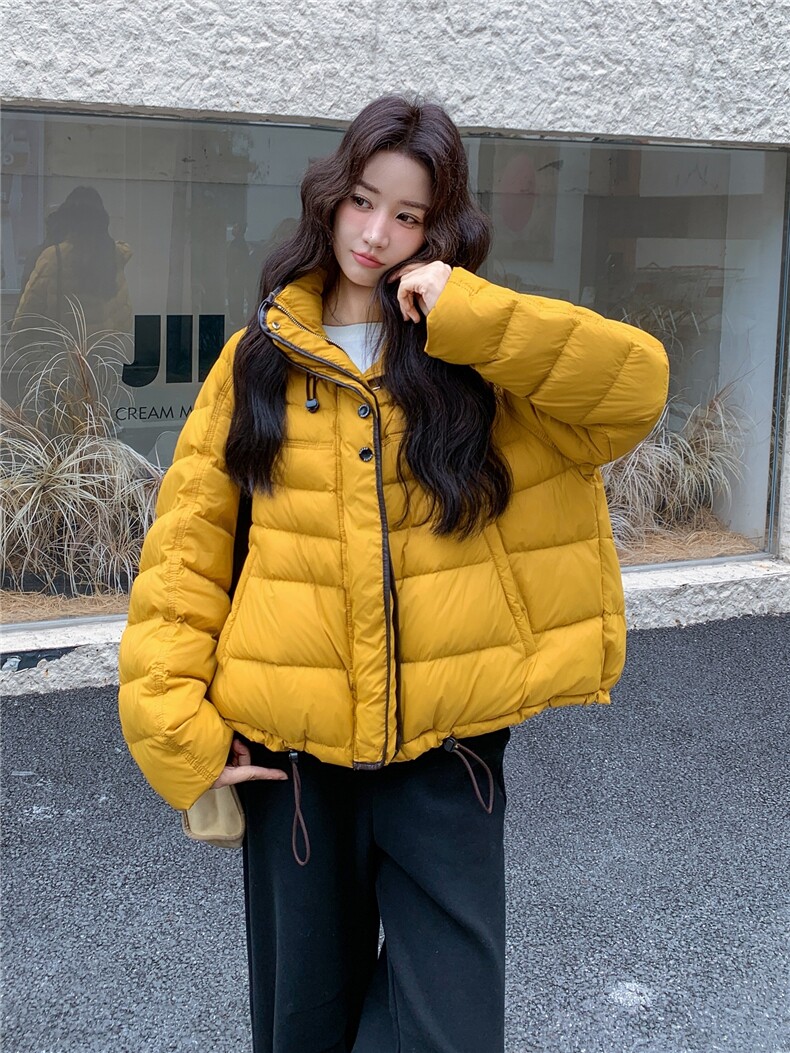 现货新款外套排骨款轻薄保暖休闲宽松女外套羽绒服,女装羽绒服,韩然一族