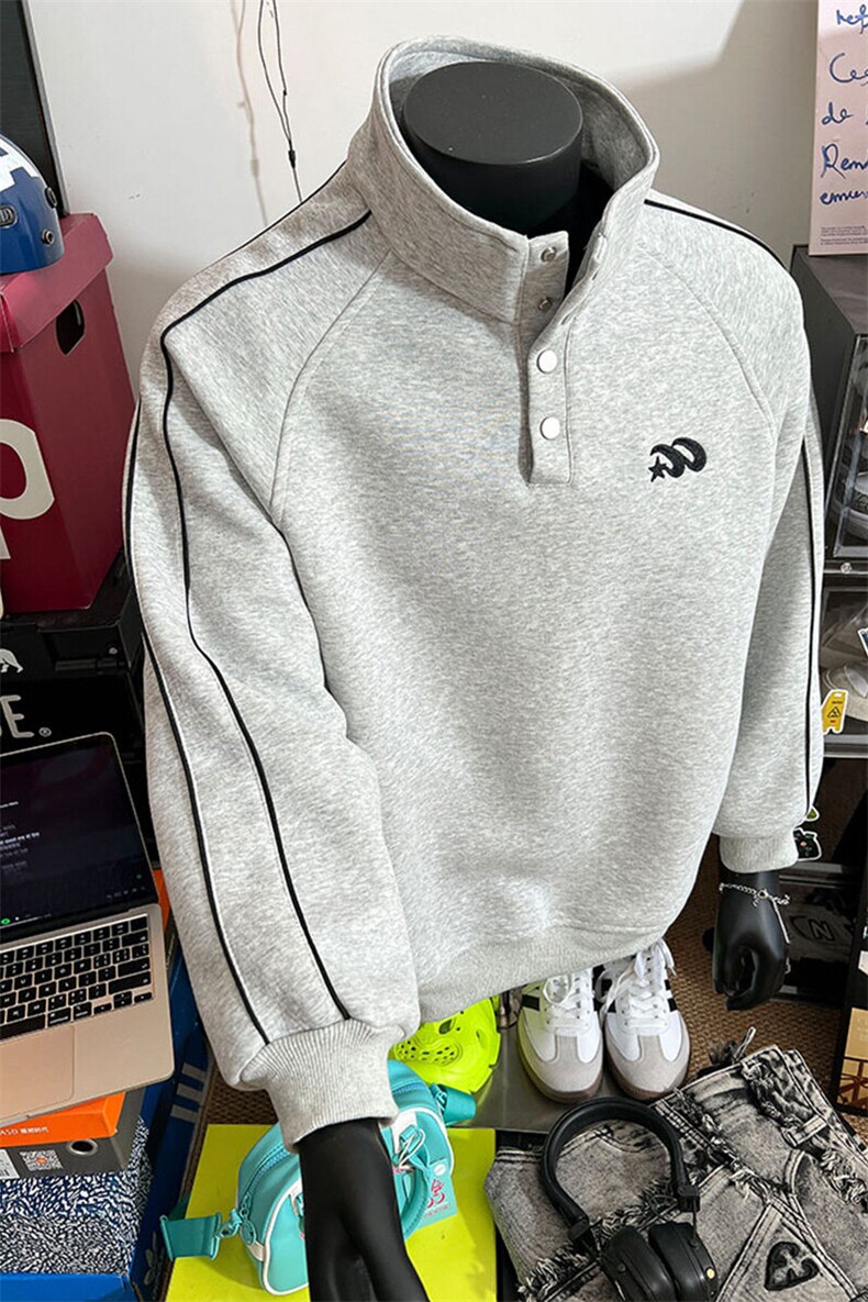 运动休闲刺绣polo领卫衣男cp109-特p65,男装卫衣,电商B371