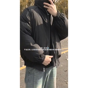 现货美式高街休闲夹克冬季三防立领纯色户外工装加厚棉服外套图片