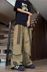 三防面料直筒宽松休闲裤男潮流痞帅阔腿裤XK401-P45限价59，男装休闲裤，电商A178
