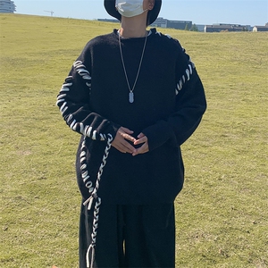 街头男潮袖子字母印花长袖体恤ins潮流MY0115-P50图片