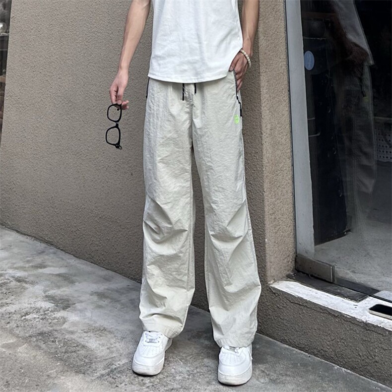 美式速干伞兵工装裤褶皱冲锋裤宽松直筒休闲户外25XK67186特批38图片