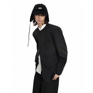 网络图慎用！图片只做展示大货已到圆领新中式西服男XF78107P85控图片