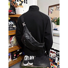 抖音得物品质26春装新款男女美式高街纯色半拉链织带立领卫衣CM29，男装卫衣，电商A486