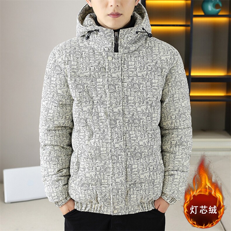 连帽棉服灯芯绒外套男生冬季棉衣情侣装棉袄子XZ212-QMY8002-P90，男装棉衣，星座212