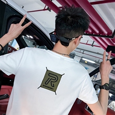 2024夏社会小伙字母刺绣短袖T恤男修身T3C301-T8038-P38，男装T恤，电商C301