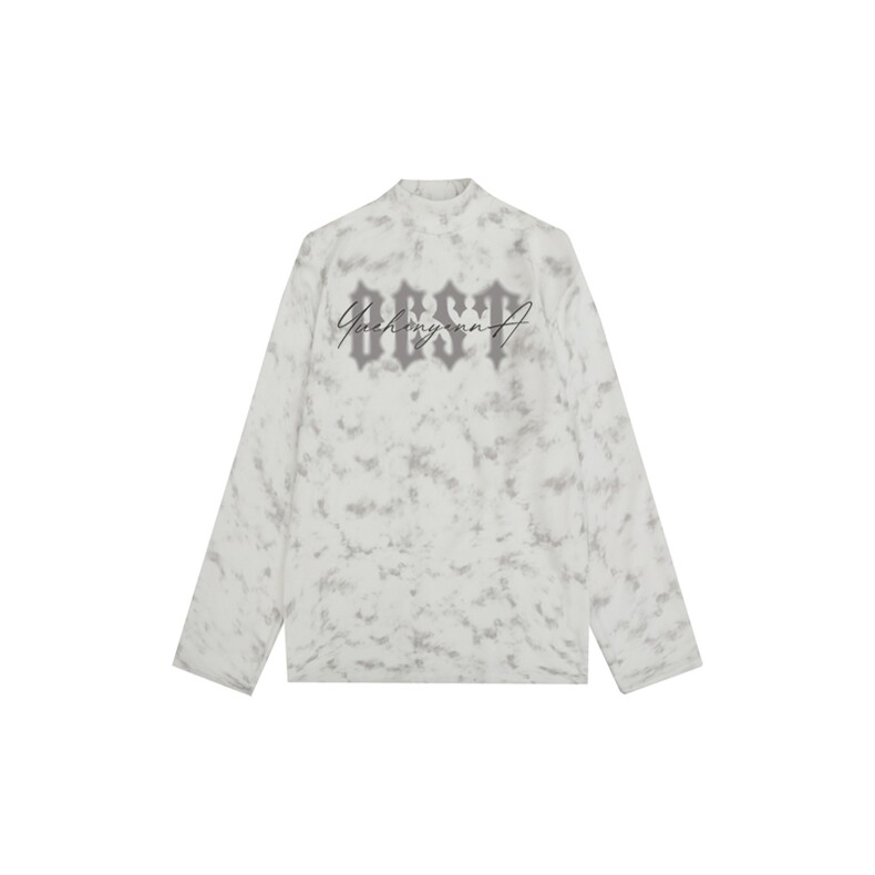 260克重磅扎染德绒半高领打底衫【有货】HD019-DR25205RB-P25,男装T恤,电商019-1