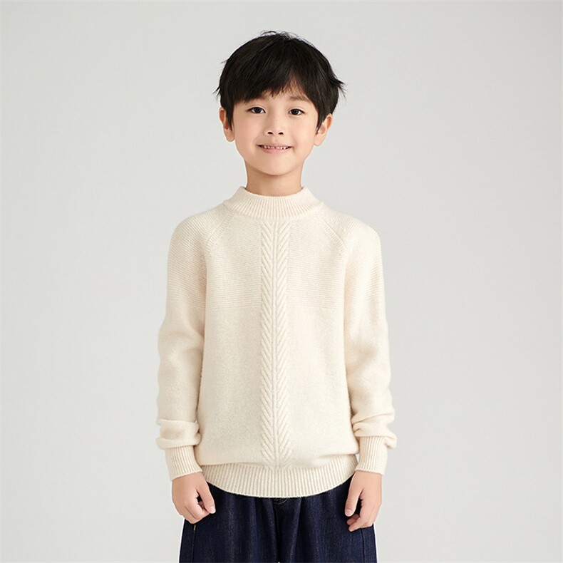 [羊毛]秋冬儿童套头羊毛衫男女同款，童装儿童羊毛衫，鑫贝羊绒