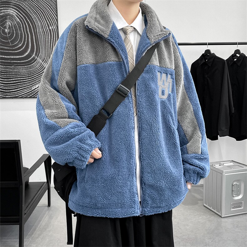 冬季宽松棉衣外套男新款加绒加厚羊羔绒外套男8853-P115控价138,男装棉衣,电商A441-1