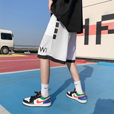 ！2023夏季新款男士冰丝短裤字母印花五分裤DK606P30，男装休闲裤，电商B220