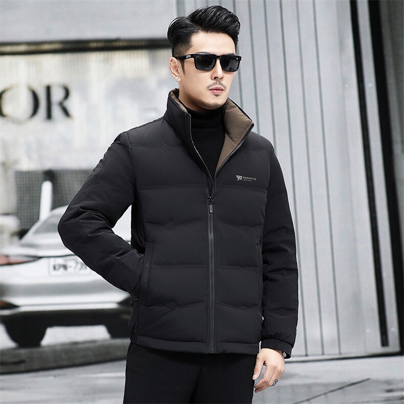 M88501-12钱塘2020-3新款简约冬季厚款时尚中年男士羽绒服P193,男装羽绒服,钱塘207-3