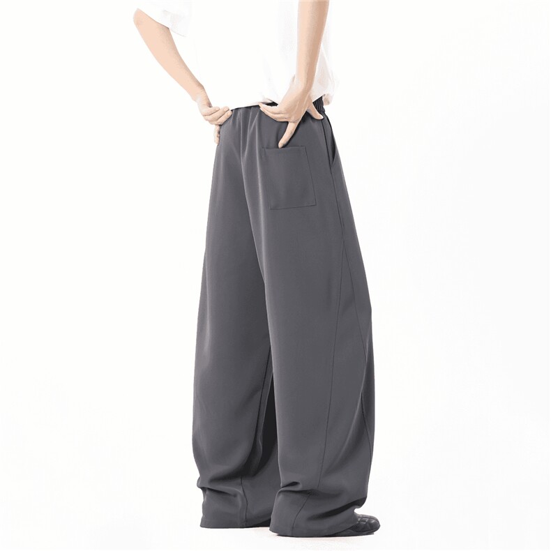 美式凉感休闲裤男新款夏季潮牌cleanfit运动长裤垂感宽松直筒裤子,女装休闲裤,星座715-4