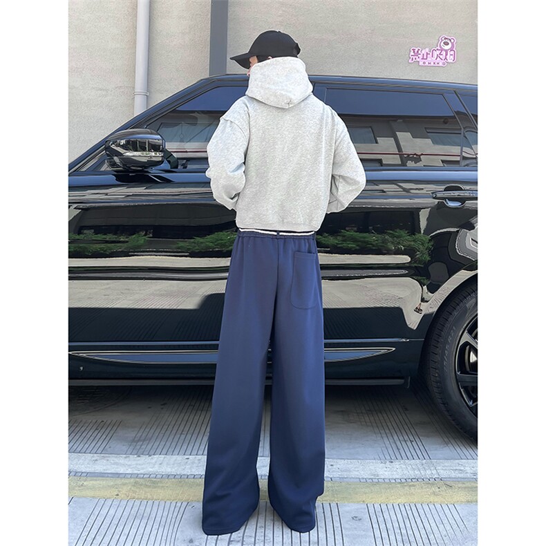 美式嘻哈运动卫裤男女直筒宽松街舞长裤秋宽松休闲裤潮K052-P43,男装休闲裤,星座308B-2