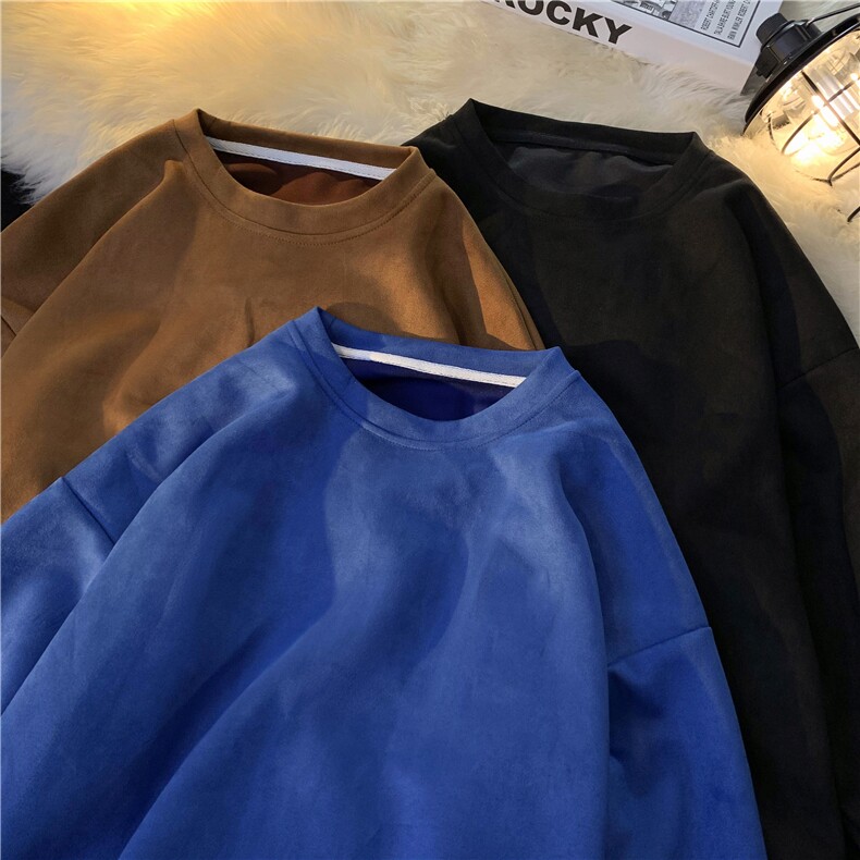 XZ222-1/CT333/P25/控38/加绒P40/控58重磅麂皮绒多色长T卫衣,男装卫衣,星座809A(原222-1)