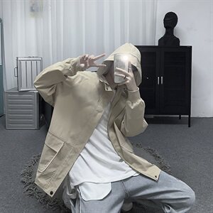 21年 春季 新款连帽夹克男外套韩版潮流男装个性夜光 JK2016 P88图片