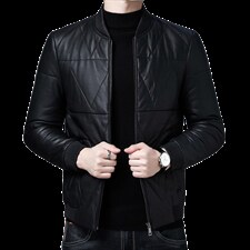 BDT0066钱塘2020-2时尚休闲百搭简约帅气中年男士衣P560，男装皮衣，钱塘207-2