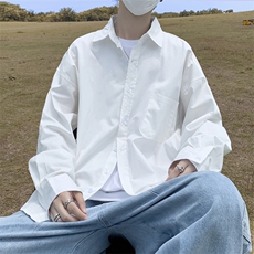 2023长袖衬衫男夏季痞帅高级感外穿百搭宽松衬衣外套CS0410-P33，男装衬衫，星座308B-1