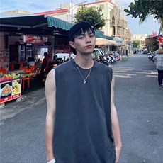 (网图)2025年夏季美式无袖背心坎肩T恤整包价更优男TX001-P13.5，男装背心/马甲，电商C213(原B265)