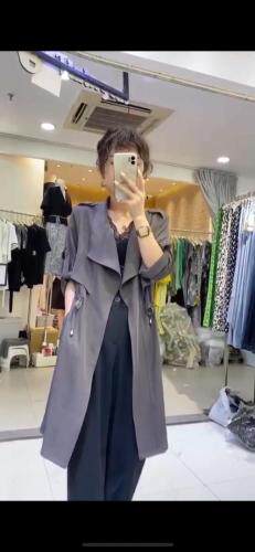 秋款风衣外套，女装风衣，吉之红