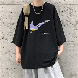 Q11259-P30春夏季七分袖t恤男大码五分袖男短袖中袖大皂风，男装T恤，电商A040