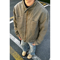 复古重磅立领工装外套男生秋季百搭休闲纯色哈灵顿夹克JK962，男装夹克，星座1116A（原606A-3）