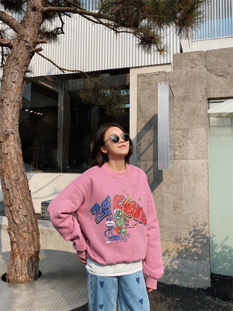 2021/加绒卫衣/NEW，女装卫衣/绒衫，潘朵拉