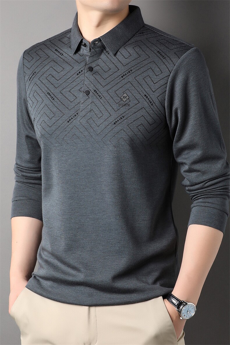 AG88158钱塘2020-3春季新款中年男士时尚休闲长袖T桖高品质P70,男装T恤,钱塘207-3