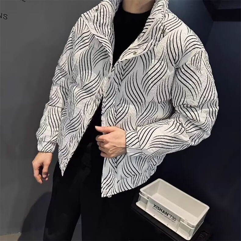 JY484-P89原创视觉错乱复古拉链宽松外套,女装短外套,星座1501-3
