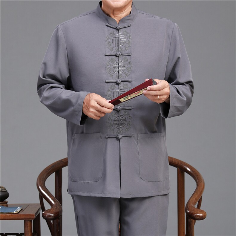 2022唐装男中老年太极服春秋风节日过寿汉服套装YD2113A-P125,男装民族服装,星座1105-3