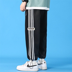 现货主推青少年港风休闲拼接印花大码卫裤运动裤男K9169P38，男装休闲裤，电商B226-2（原B217-2）