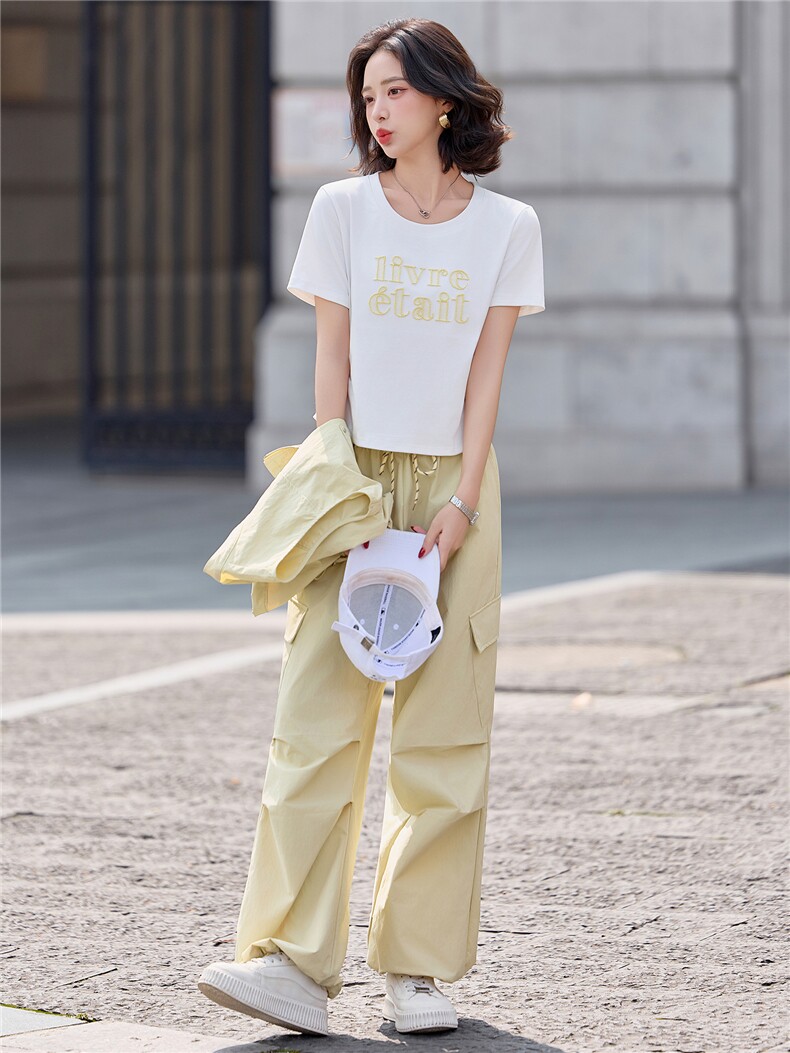 [大货]2026年夏季三件套女装T恤长裤马甲休闲套装,女装套装/套裙,微微衣阁