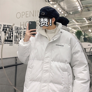 新款男百搭设计感纯色情侣港风棉衣M066B-P75控148图片