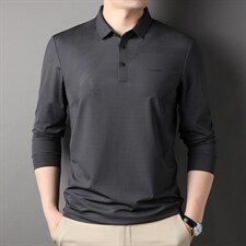 D66128钱塘2020-2中年男士春秋新款百搭长袖休闲t恤主推款P72，男装T恤，钱塘207-2